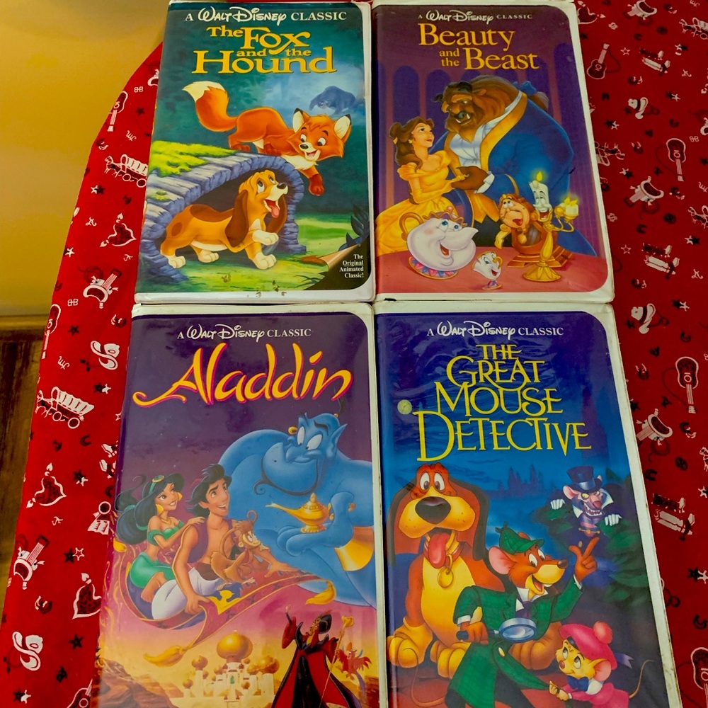 4 Black Diamond Disney VHS movies